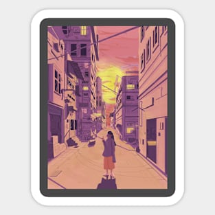 Sunset Sticker